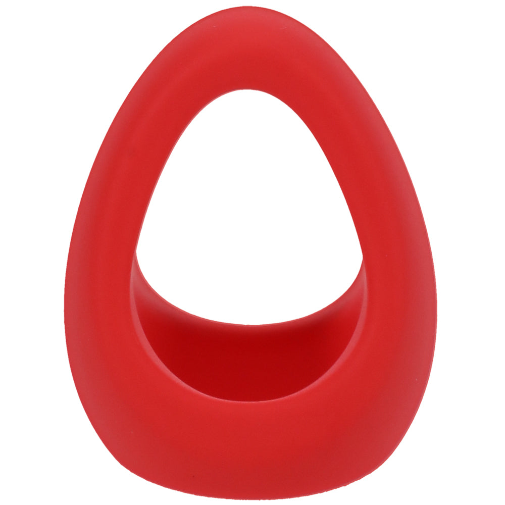 Crimson Silicone Stirrup C-Ring – Flexible Ring for Play