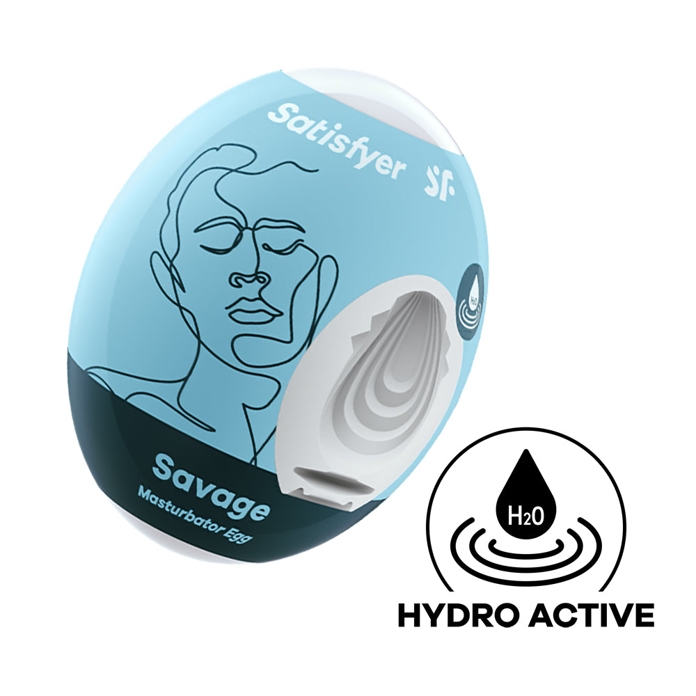 Masturbator Egg Single Savage – Compact Textured Male Pleasure Sleeve
