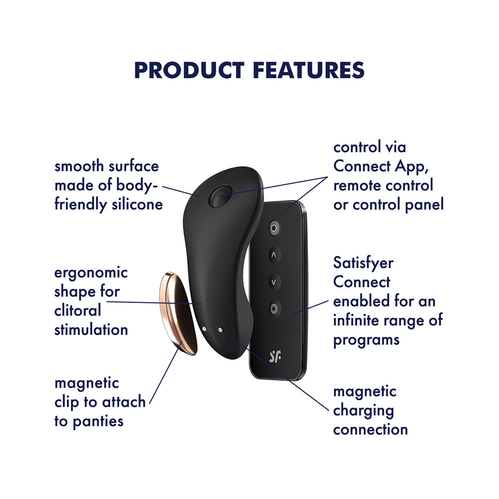 Little Secret Black β Discreet Wearable Vibrator with Remote Control
