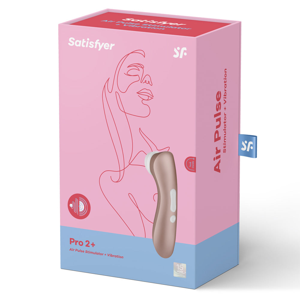 Satisfyer Pro 2+ – Rechargeable Air Pulse Clitoral Stimulator with Multiple Intensities