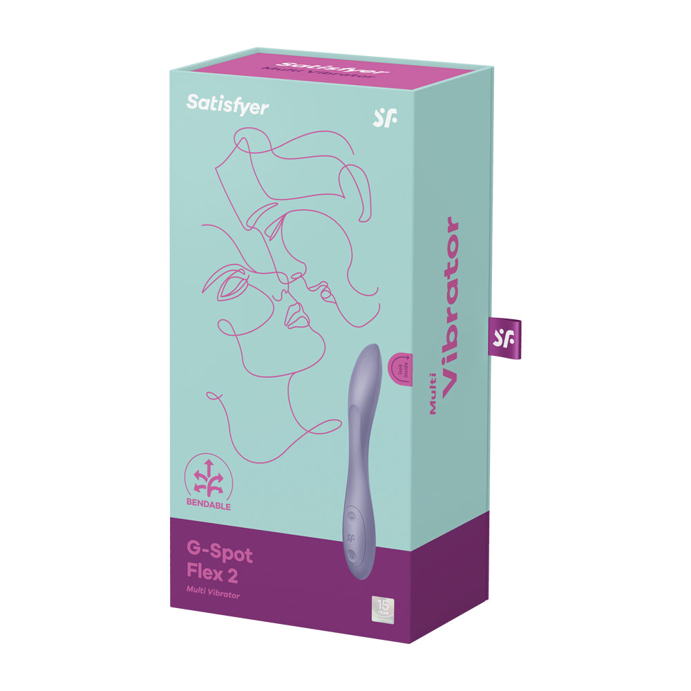 G-Spot Flex 2 Dark Violet – Flexible Curved Vibrator for Targeted G-Spot Stimulation