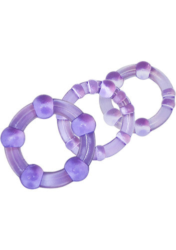 Stay Hard Beaded Cock Rings (3 Sizes)