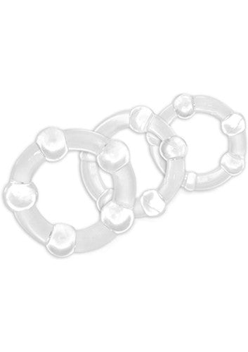 Stay Hard Beaded Cock Rings (3 Sizes)