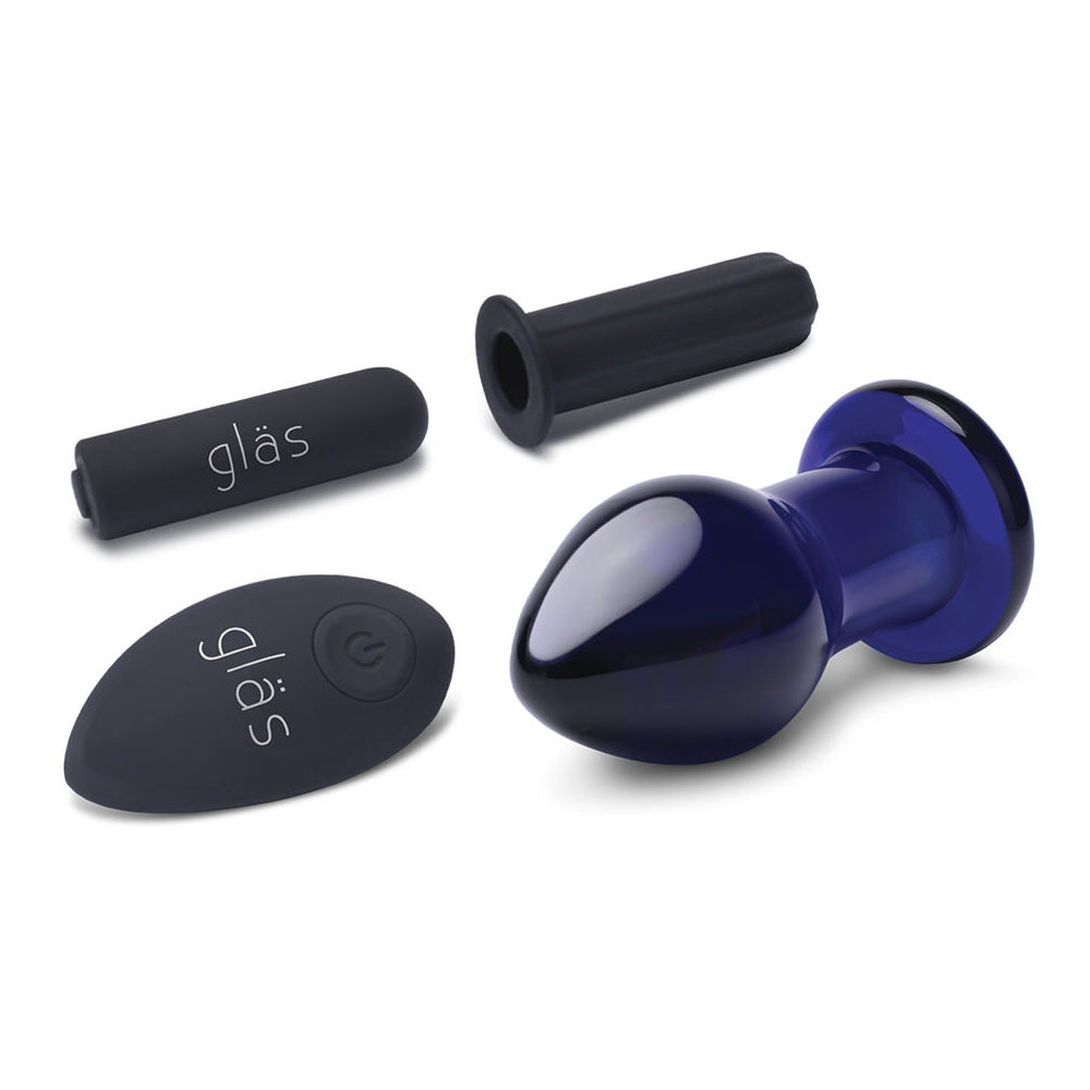 Glas 3.5" Rechargeable Remote Controlled Vibrating Butt Plug