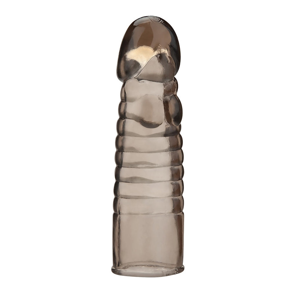 6" Ribbed Realistic Penis Enhancing Sleeve Extension