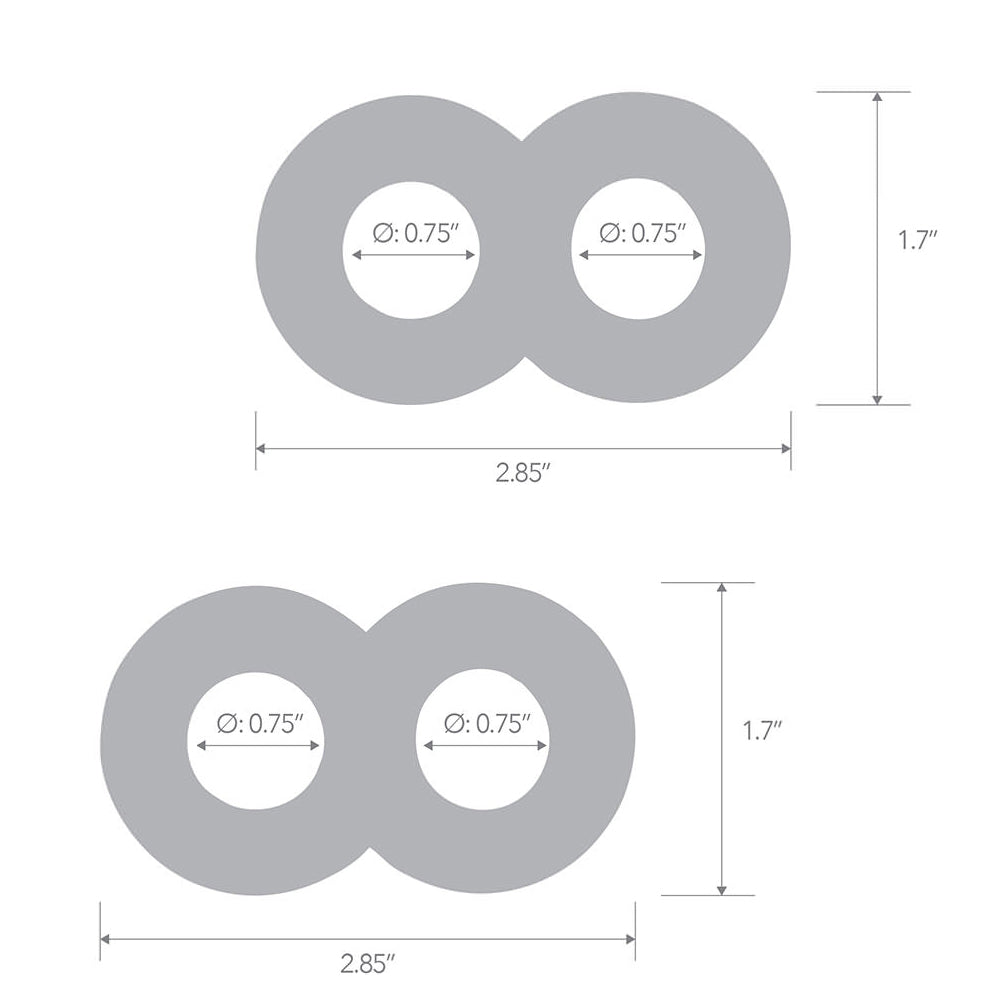 2-Pack Cock Ring for Stamina Enhancement – Male Penis Ring Set