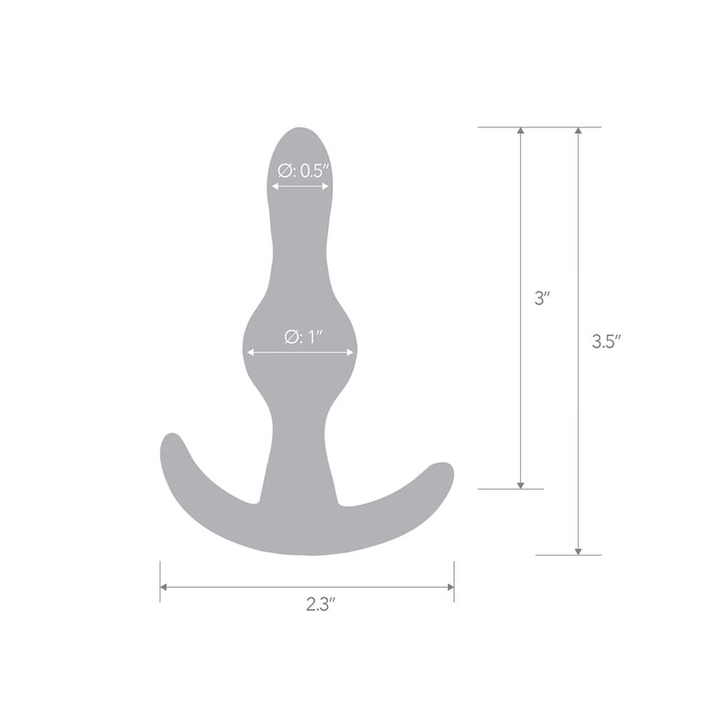 3.5-Inch Tear Drop Butt Plug - Teardrop-Shaped Anal Toy for Pleasure
