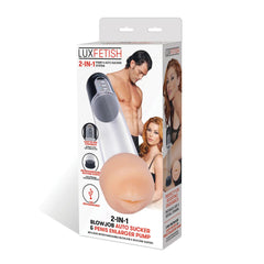 2-in-1 Automatic Oral Sex Stroker & Penis Enlargement Pump