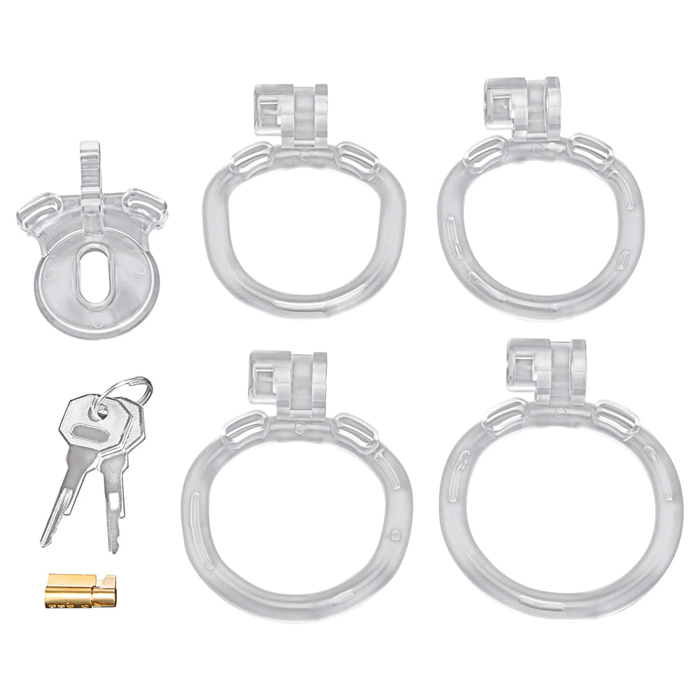 Acrylic See Thru Mini Cock Micro Chastity Cage