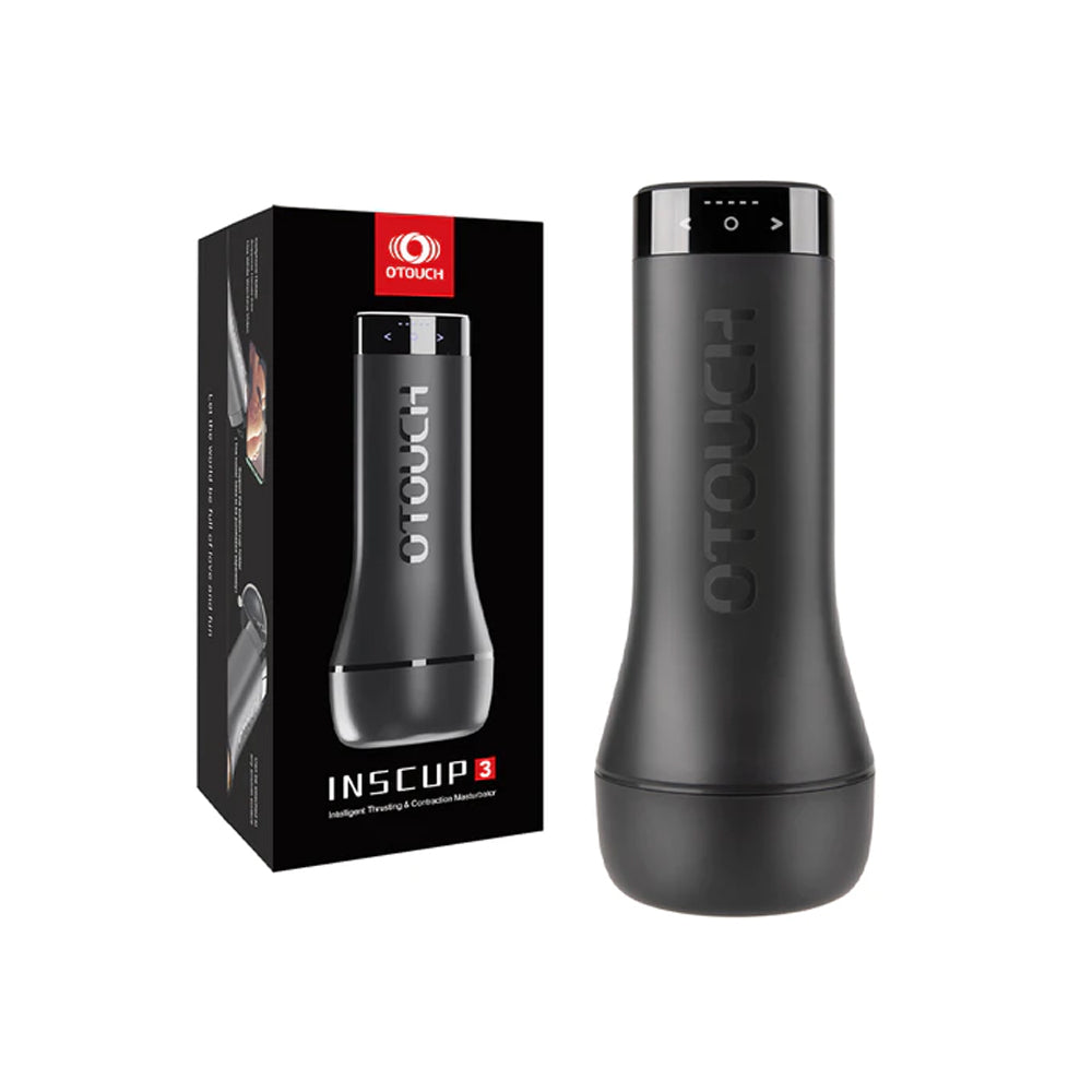 Inscup 3 Vibrating Male Masturbator – Black