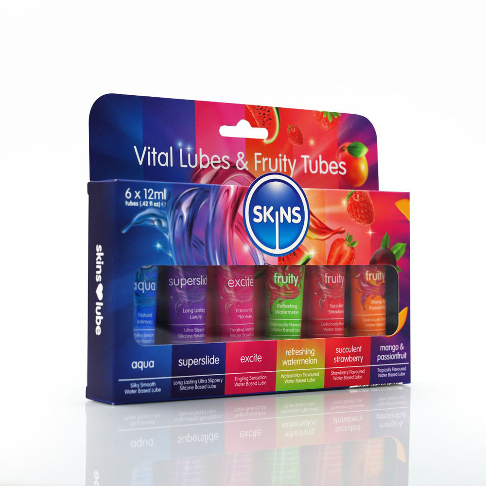 Skins 12ml Sampler Tubes – Vital & Fruity, 6-Pack