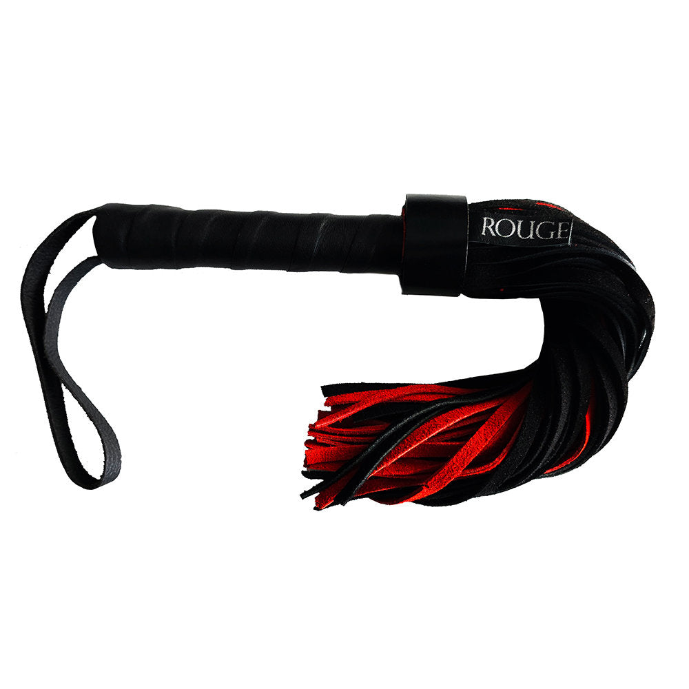 Leather Handle Short Suede Flogger /