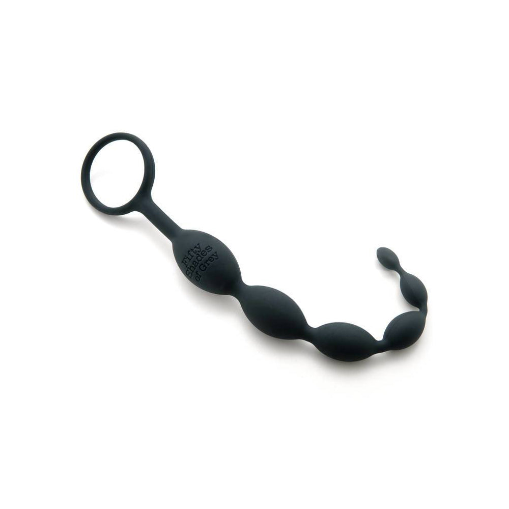 Fifty Shades of Grey Pleasure Intensified Anal Beads – Silicone Anal Beads for Backdoor Stimulation