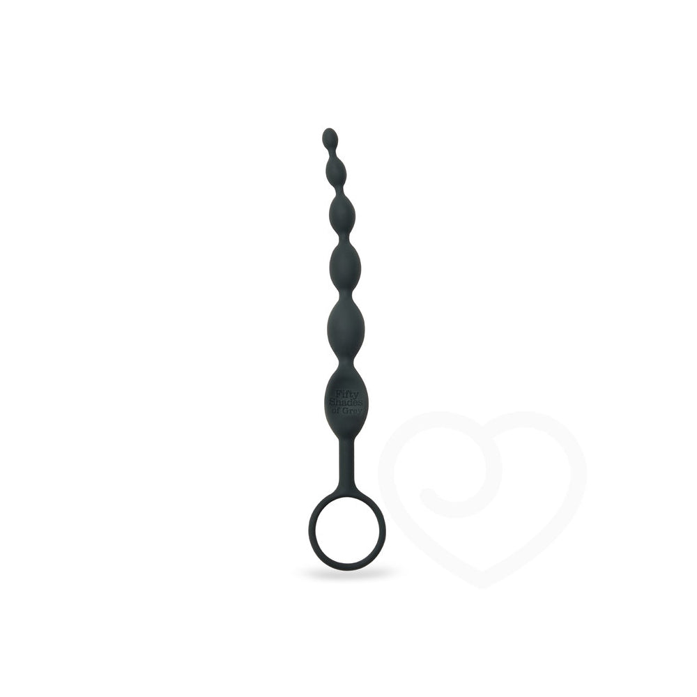 Fifty Shades of Grey Pleasure Intensified Anal Beads – Silicone Anal Beads for Backdoor Stimulation