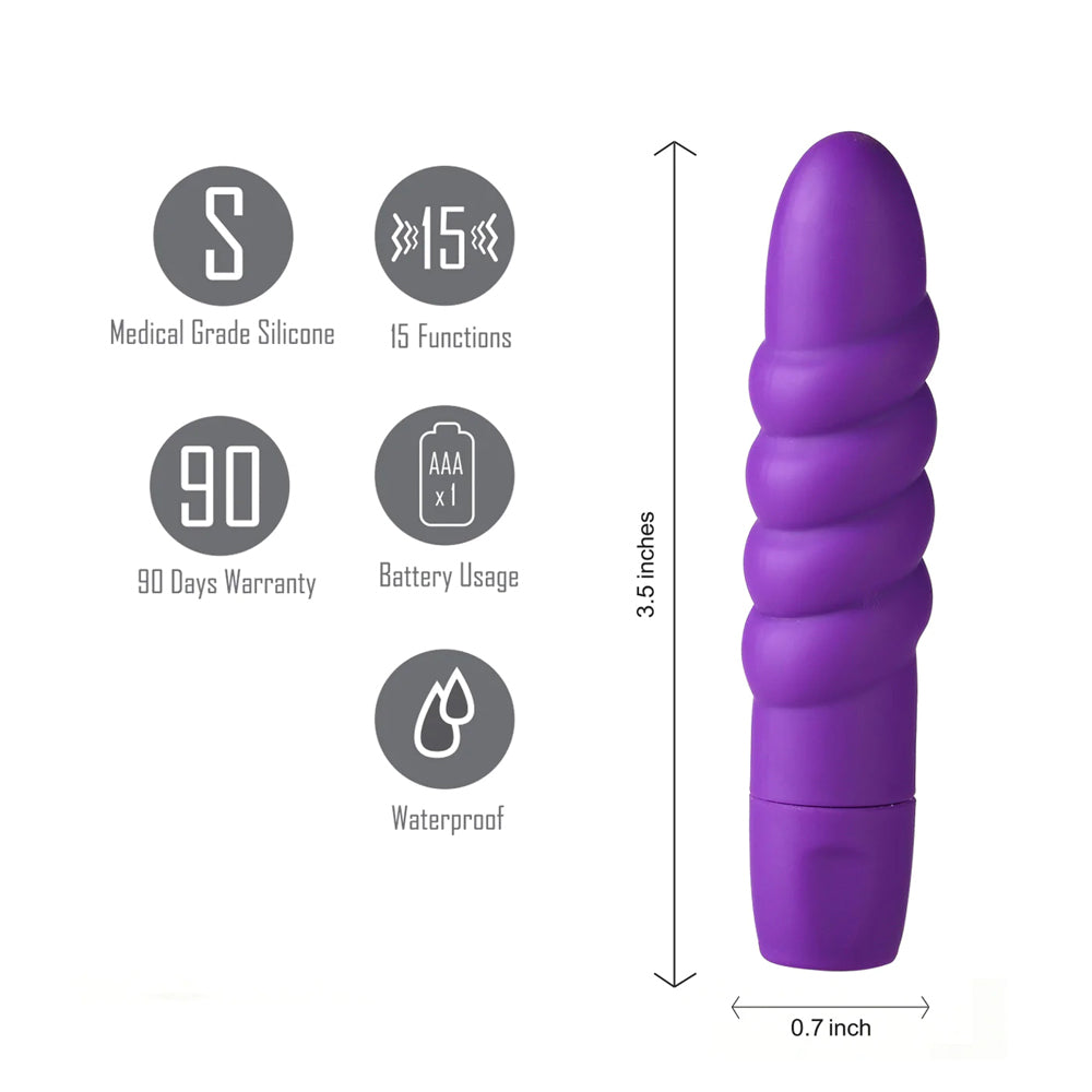 Maia Sugr Twissty 15-Function Mini Bullet Purple