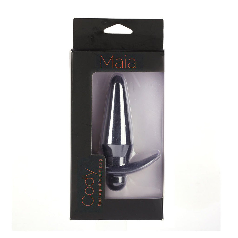 Cody Silicone Vibrating Anal Plug with 10 Functions