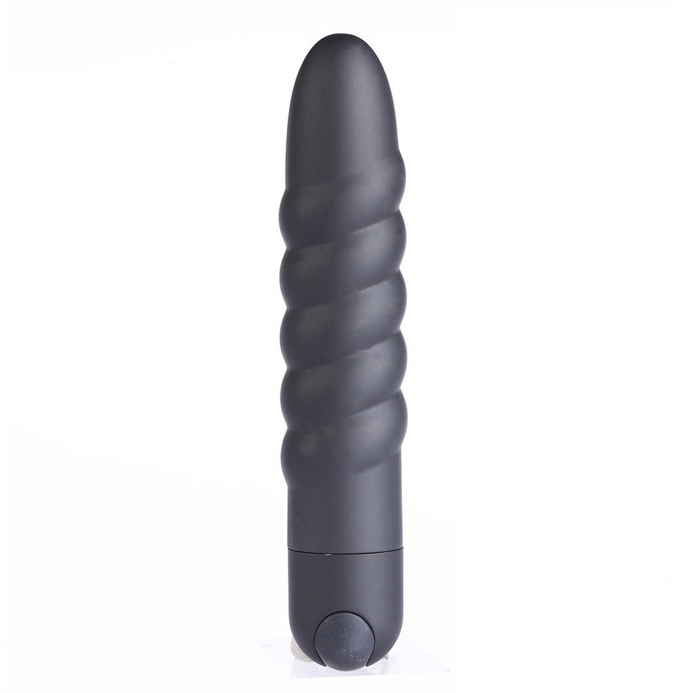 Lola Silicone 10-Function Vibrating Twisty Bullet Black