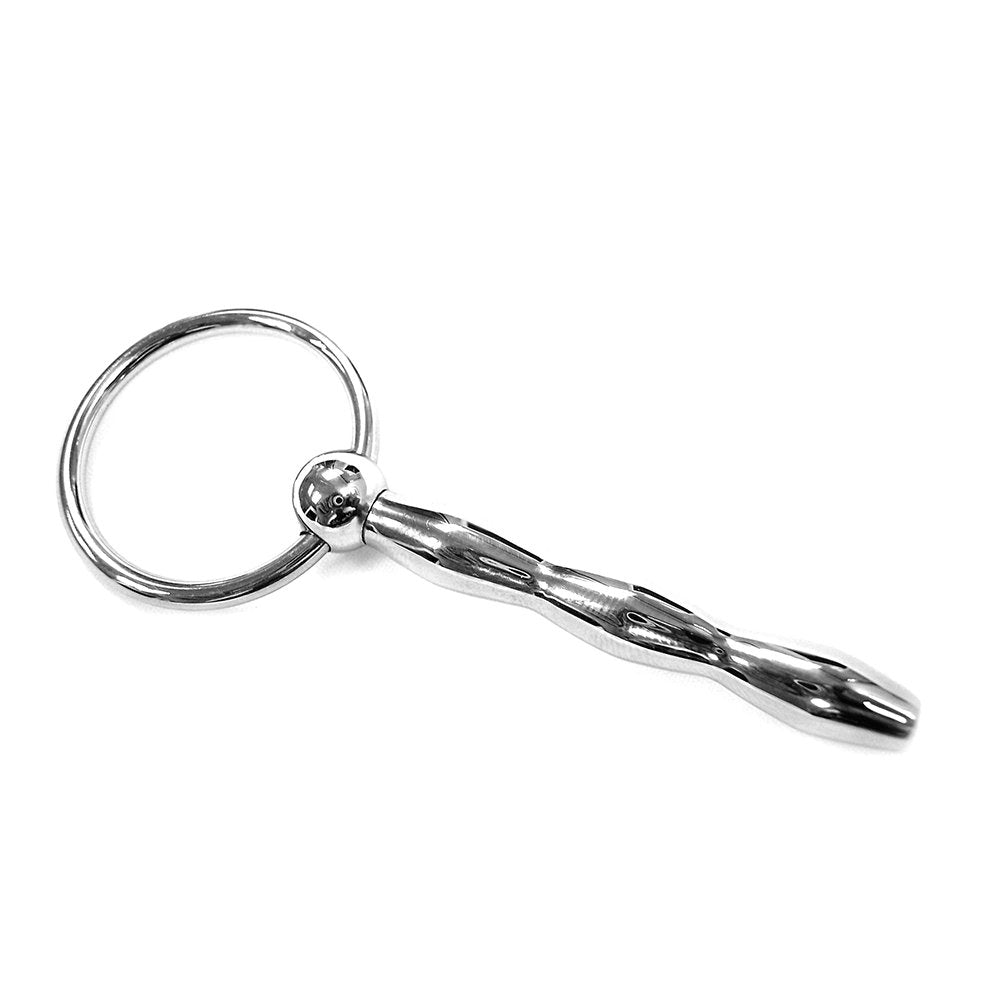 Stainless Steel Ribbed Urethral Probe - Medical-Grade Urethral Sound Instrument