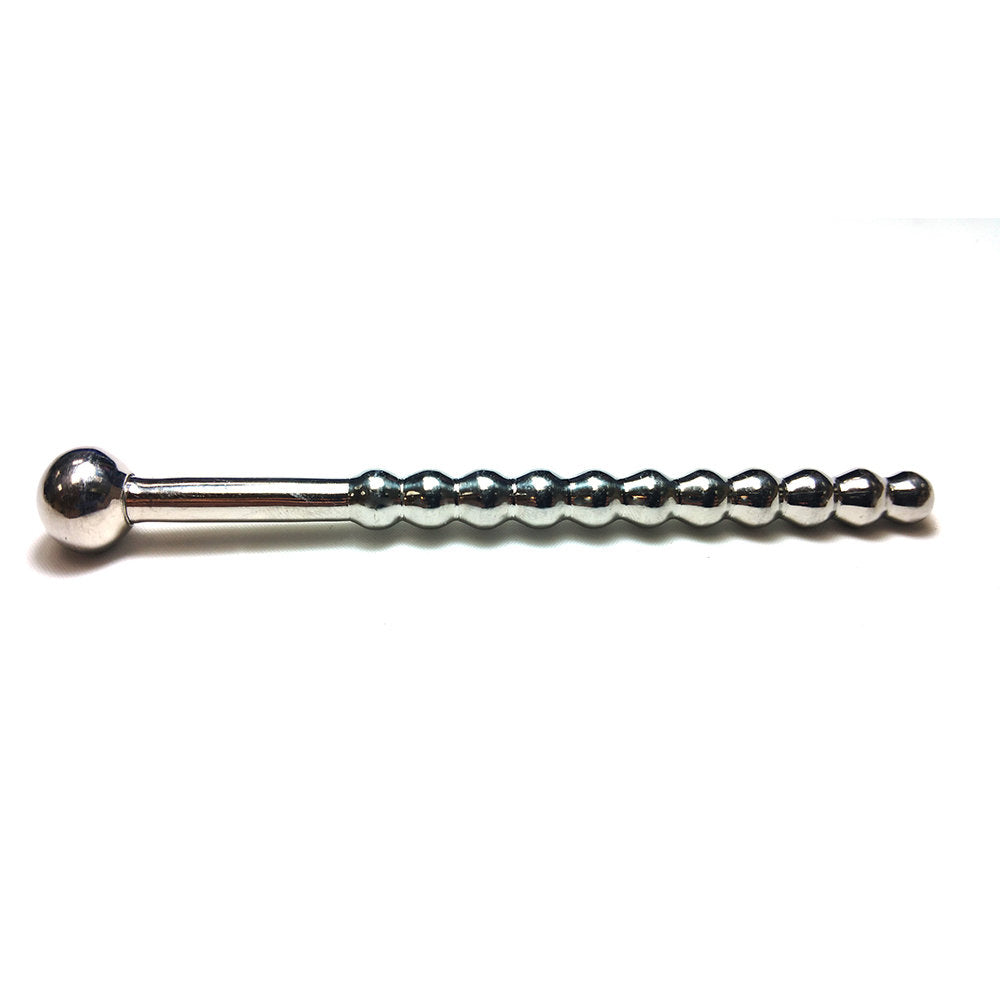 Stainless Steel Beaded Urethral Sound with Stopper – Medical-Grade Urethral Probe
