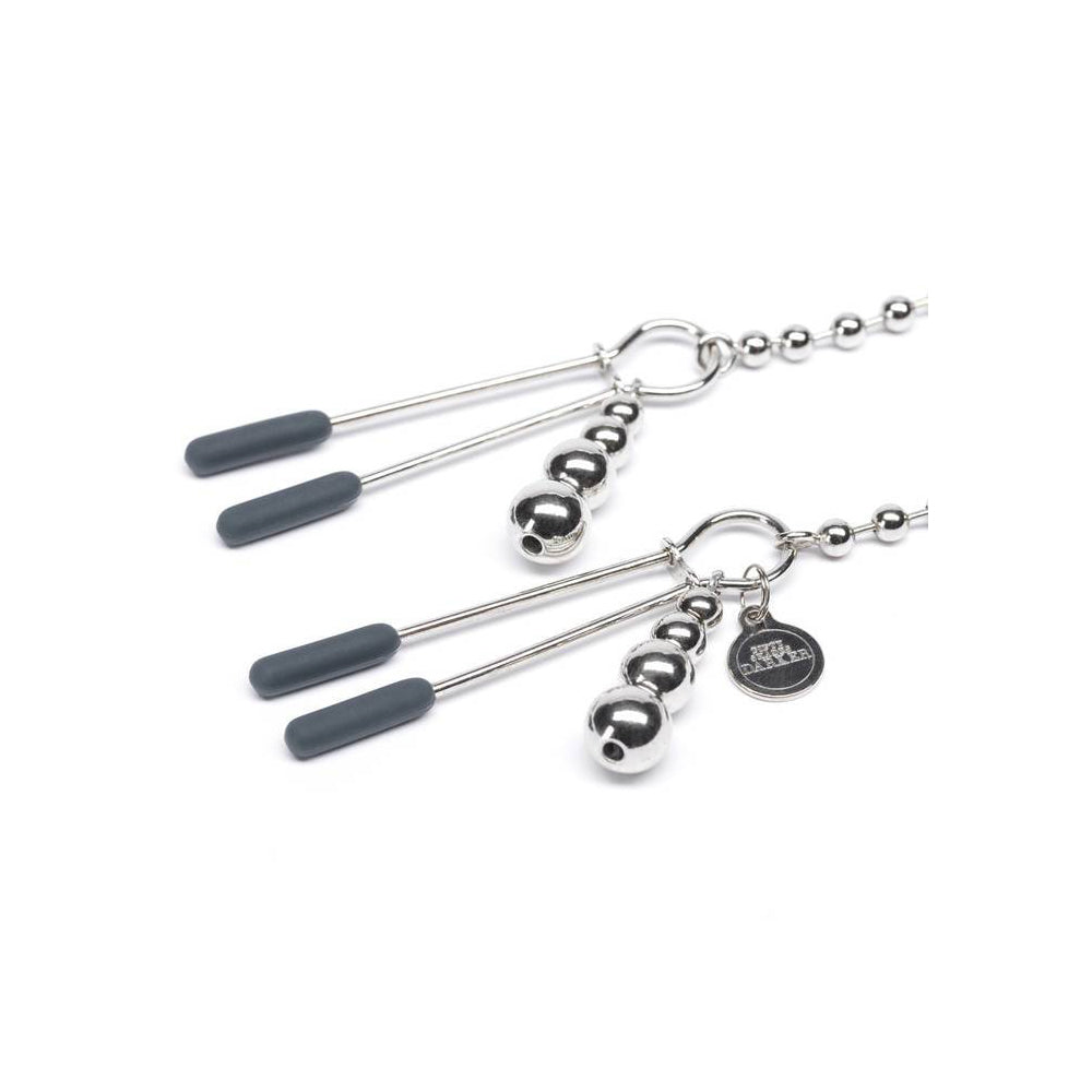 Beaded-Chain Nipple Clamps - At My Mercy - Fifty Shades Darker BDSM Accessory