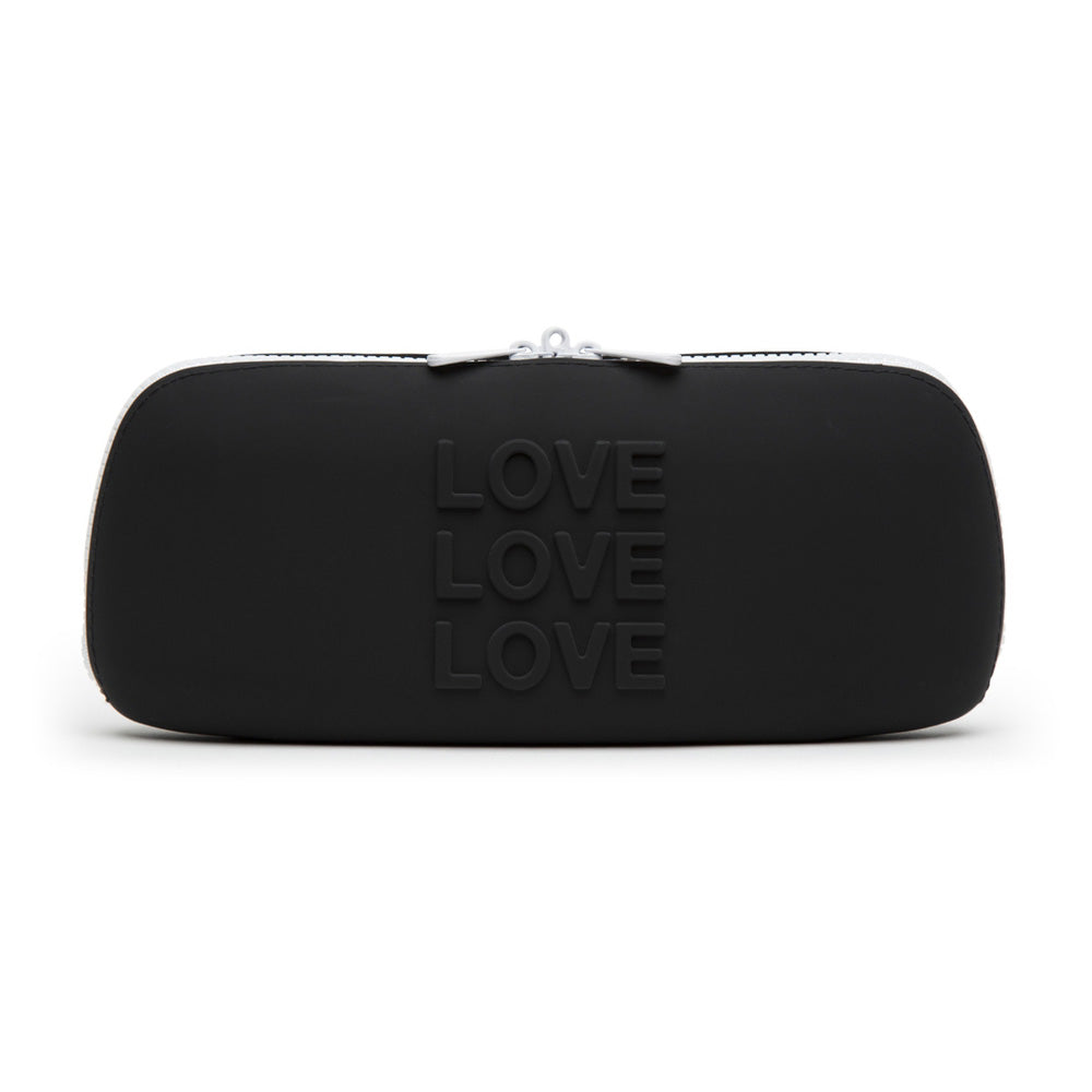 Happy Rabbit Love Storage Zip Bag Medium Black