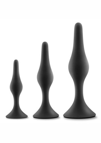 Luxe Beginner Silicone Butt Plug Kit 3 Sizes
