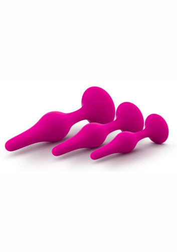 Luxe Beginner Silicone Butt Plug Kit 3 Sizes