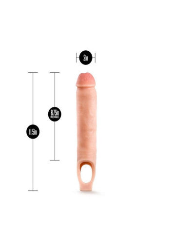 Performance Plus 11.5in Silicone Cock Sheath Penis Extender – Maximize Length & Girth for Ultimate Pleasure