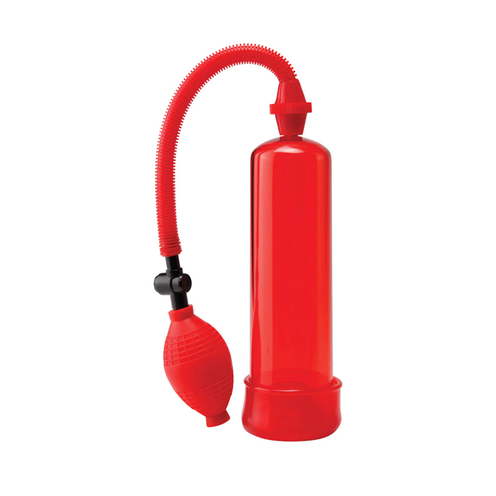 Pump Worx Beginner's Power Pump Red – Penis Pump for Beginners