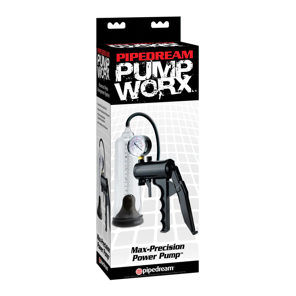 Pump Worx Max-Precision Power Pump Black - Vacuum Penis Pump