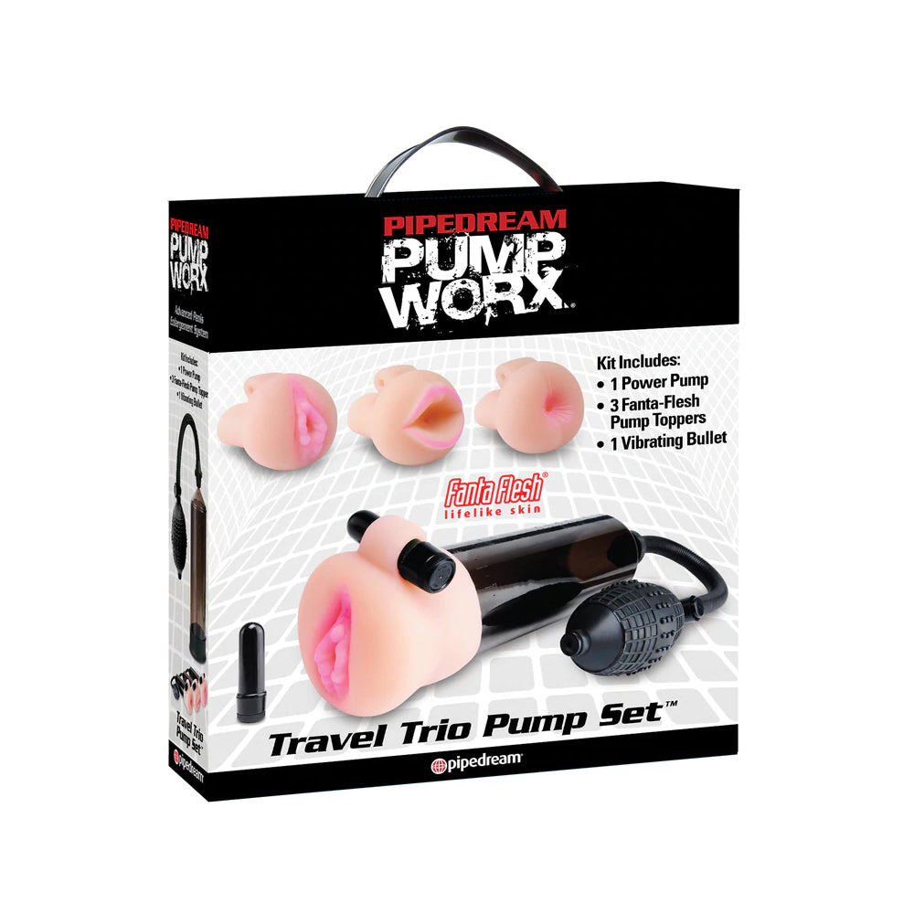 Pump Worx Travel Trio Pump Set - Portable Three-Pump Kit