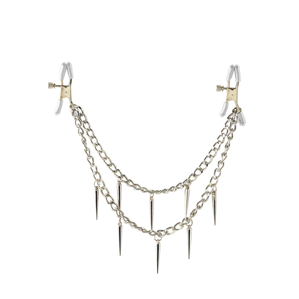 Fetish Fantasy Series Rock Hard Nipple Clamps Silver