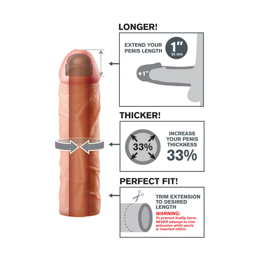 Fantasy X-Tensions Perfect 1-Inch Extension Flesh Tone