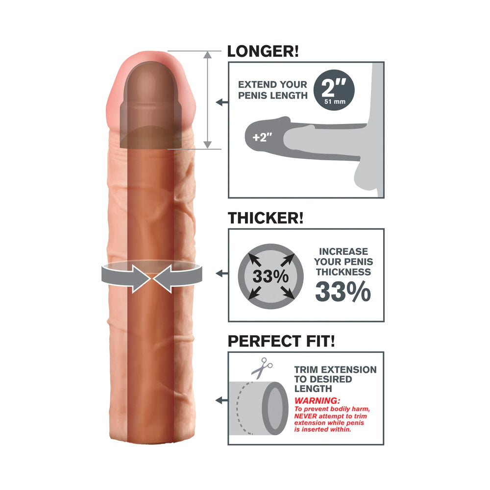 Fantasy X-tensions Perfect 2-Inch Extension Flesh