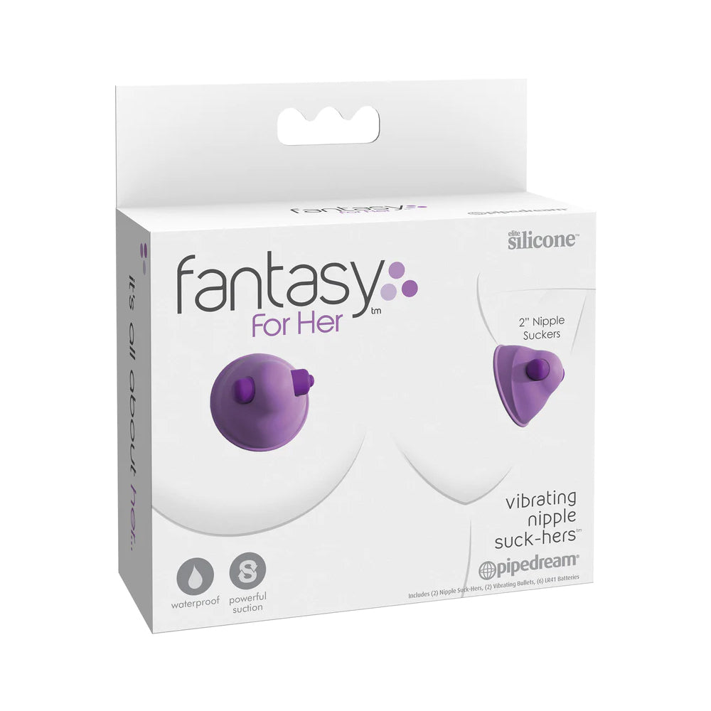 Fantasy for Her Vibrating Nipple Stimulator - Purple