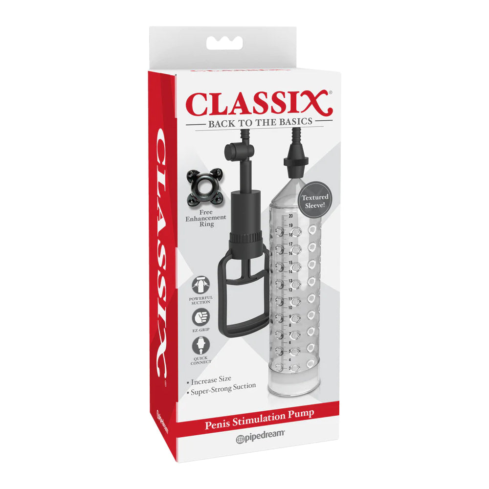 Classix Penis Stimulation Pump - Vacuum Erection Device for Enhanced Erections