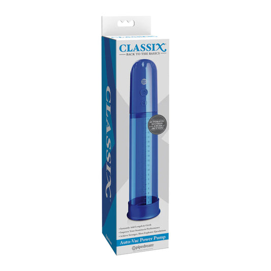 Classix Auto-Vac Blue Power Pump - Electric Vacuum Pump