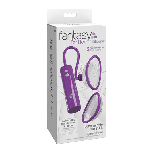 Fantasy For Her Rechargeable Pleasure Pump Kit – Women’s Intimate Vacuum Pump