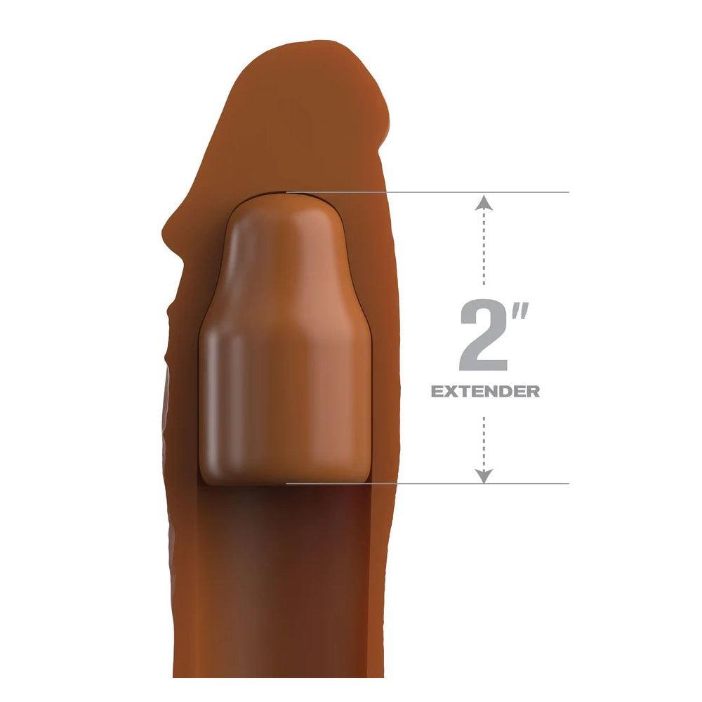 Fantasy X-Tensions Elite 8'' Sleeve With 2'' Plug Tan