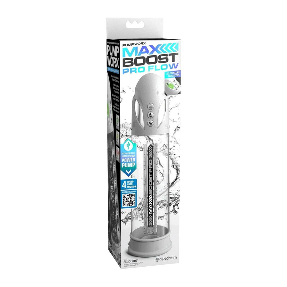 Pump Worx Max Boost Pro Flow White and Clear