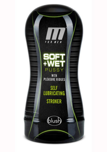 M for Men Soft & Wet Self Lubricating Masturbator Cup Ridge - Pussy