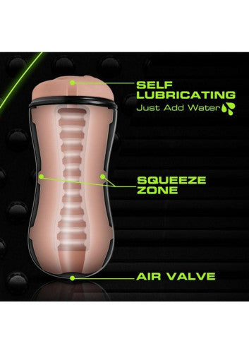 M for Men Soft & Wet Self Lubricating Masturbator Cup Ridge - Pussy