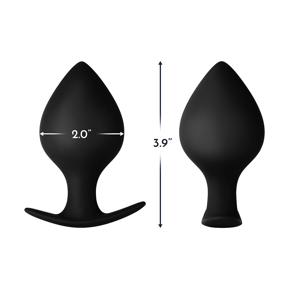 Forto Spade Plug Medium Black Butt Plug