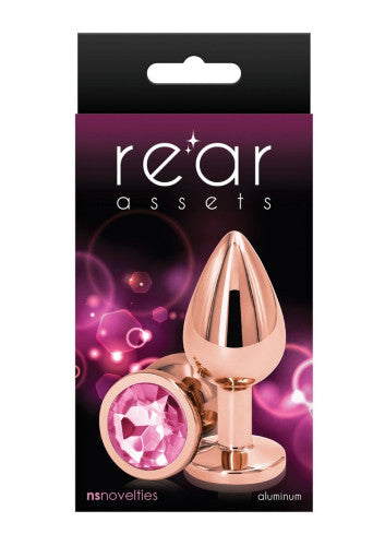 Rear Assets Rose Gold Anal Plug - Medium