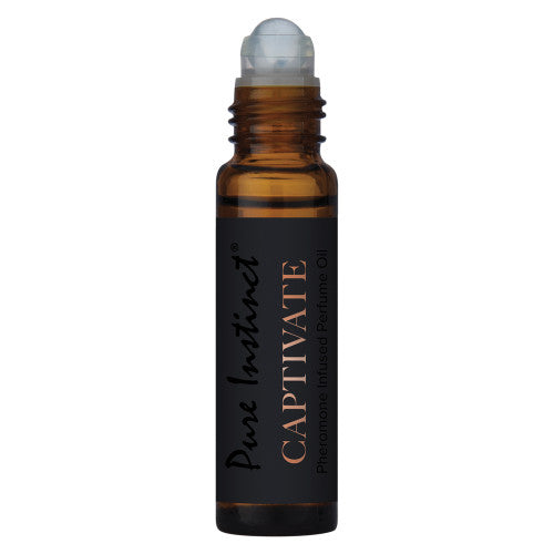 Pure Instinct Pheromone Perfume Oil – Captivate 0.34 oz Roll-On for Alluring Fragrance