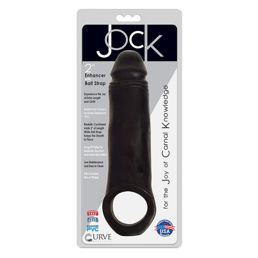 2-Inch Jock Enhancer with Ball Strap – Midnight