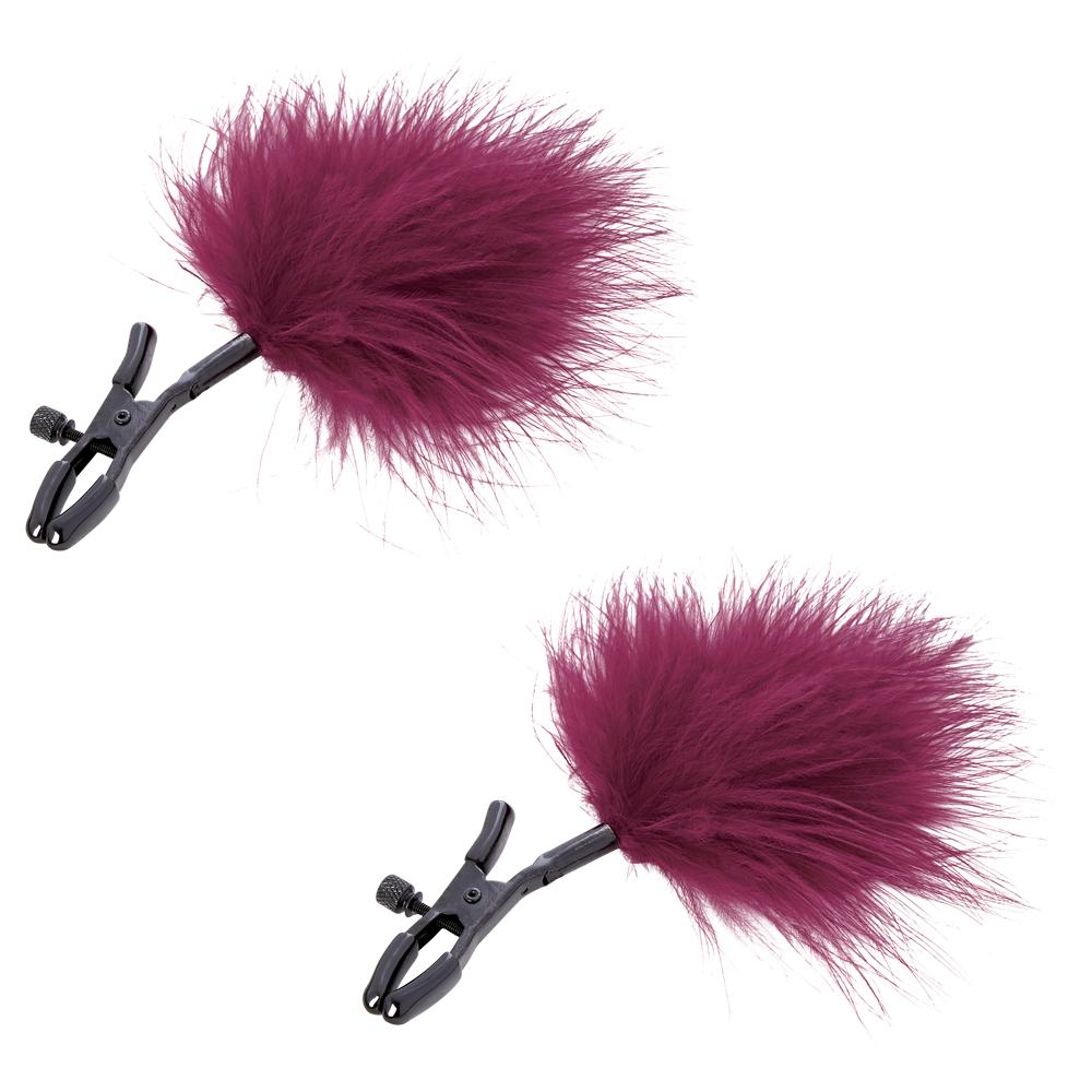 BDSM Enchanted Feather Nipple Clamps – Feather-Adorned Nipple Clips for Sensory Play