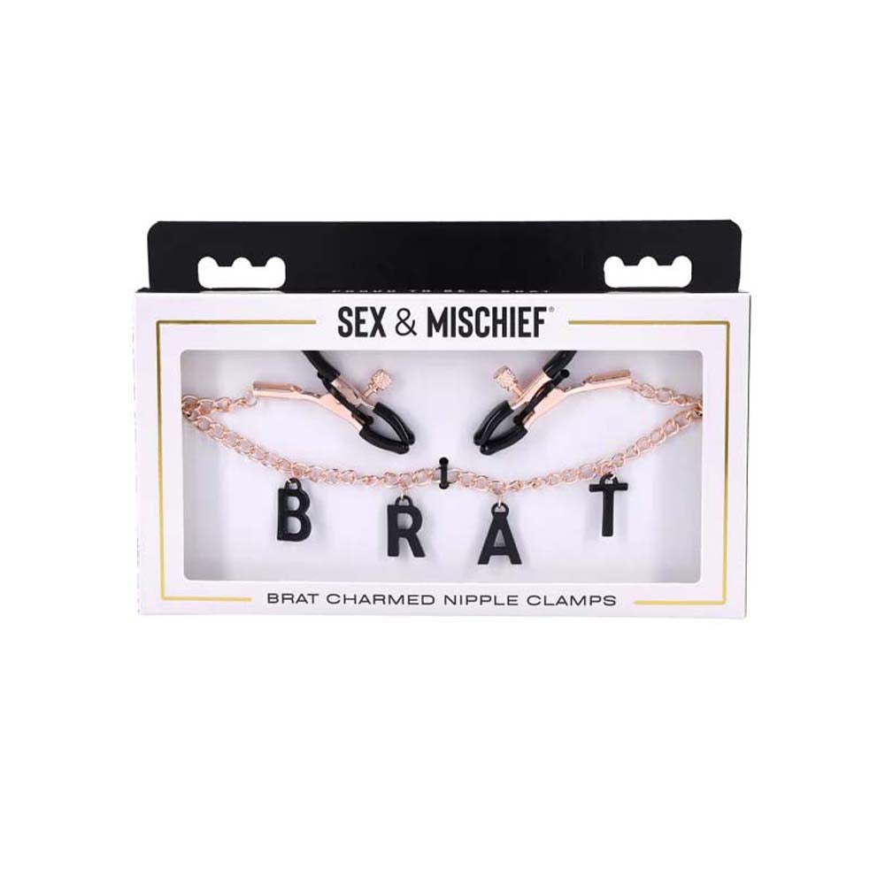 S&M Brat Charmed Nipple Clamps