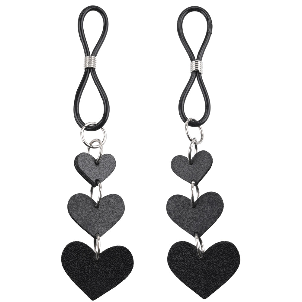 Heart-Shaped Nipple Ties for BDSM Bondage – Nipple Restraint Accessory