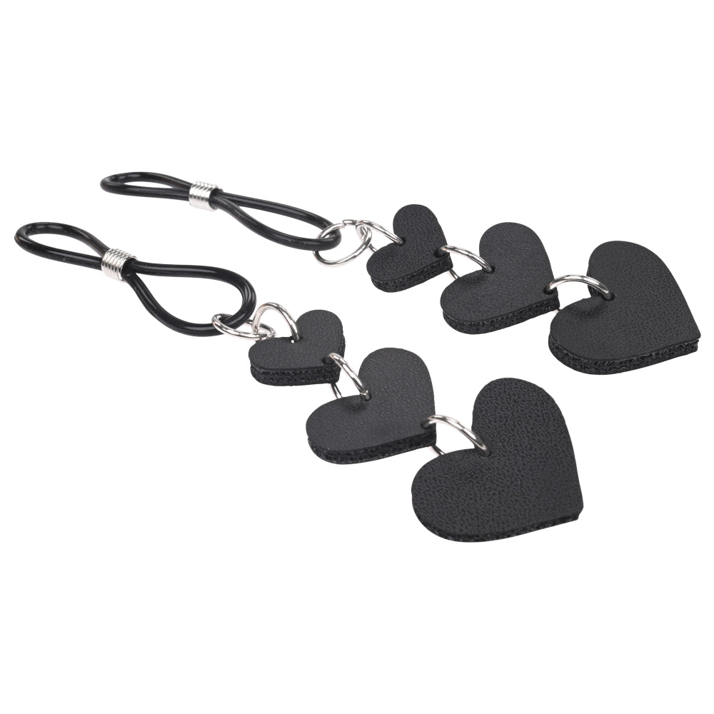 Heart-Shaped Nipple Ties for BDSM Bondage – Nipple Restraint Accessory